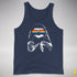 Gilbert Baker LGBTQ Pride Sloth Rainbow Flag Sunglasses Premium Tank - Navy